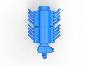 Engine 2 V8 Version 6 Scale 1 to 25 3D Print Model