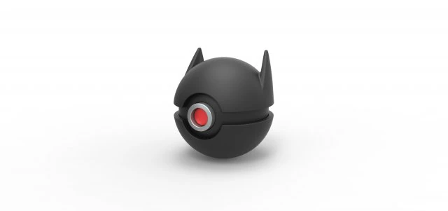 Bat orb Version 3 3D Print Model .c4d .max .obj .3ds .fbx .stl .blend 