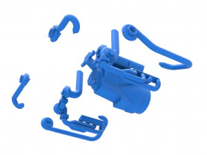 Quad turbo V8 Engine Scale 1 to 25 3D Print Model