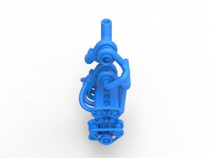 Twin Turbo straight-six engine Version 3 Scale 1 to 25 3D Принт Модель