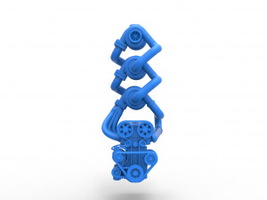 Triple Turbo straight-six engine Scale 1 to 25 3Dプリントモデル