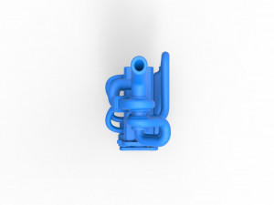 Triple Turbo straight-six engine Scale 1 to 25 3Dプリントモデル