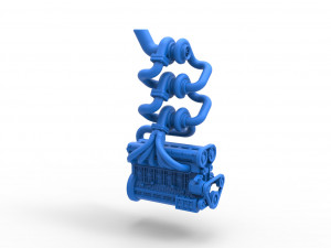 Triple Turbo straight-six engine Scale 1 to 25 3Dプリントモデル