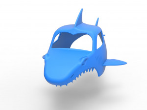 Shark shell for monster truck Scale 1 to 25 3D Baskı Modeli