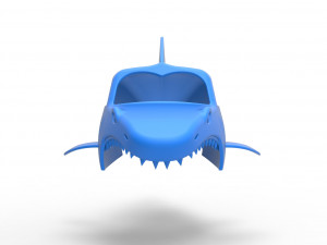 Shark shell for monster truck Scale 1 to 25 3D Baskı Modeli