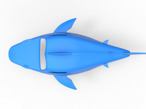 Shark shell for monster truck Scale 1 to 25 3D Baskı Modeli