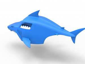Shark shell for monster truck Scale 1 to 25 3D Baskı Modeli