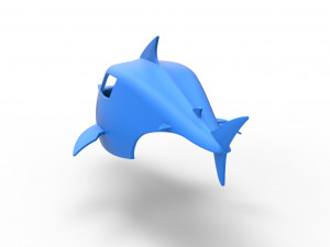 Shark shell for monster truck Scale 1 to 25 3D Baskı Modeli