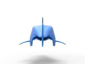Shark shell for monster truck Scale 1 to 25 3D Baskı Modeli