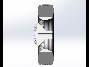 10 Hole front wheel of old school truck Scale 1 to 25 3D 打印模型