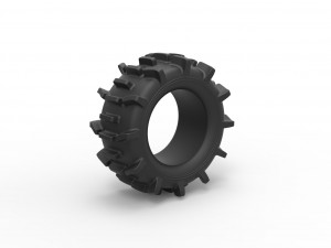 Offroad tire 84 Scale 1 to 25 3D-Druckmodell
