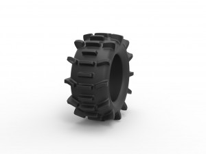 Offroad tire 84 Scale 1 to 25 3D-Druckmodell