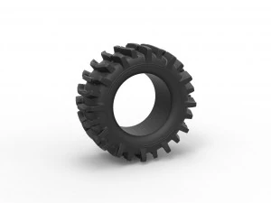 Offroad tire 85 Scale 1 to 25 3D Print Model