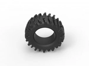 Offroad tire 85 Scale 1 to 25 3D Print Model