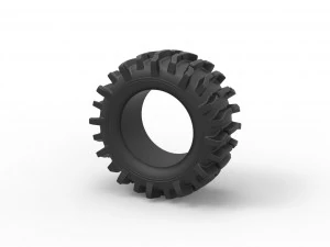 Offroad tire 85 Scale 1 to 25 3D Print Model