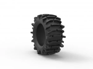 Offroad tire 85 Scale 1 to 25 3D Print Model