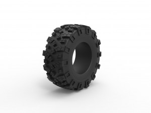 Offroad tire 86 Scale 1 to 25 3D प्रिंट मॉडल