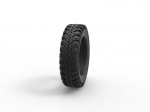 Military tire 11 Scale 1 to 25 3D-printmodel