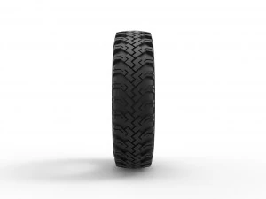 Military tire 11 Scale 1 to 25 3D Print Model