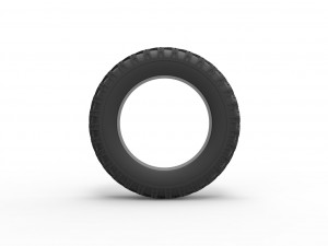Military tire 11 Scale 1 to 25 3D-printmodel