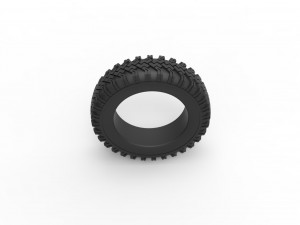 Military tire 11 Scale 1 to 25 3D-printmodel