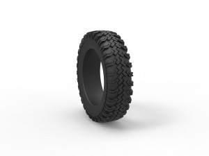 Military tire 11 Scale 1 to 25 3D-printmodel