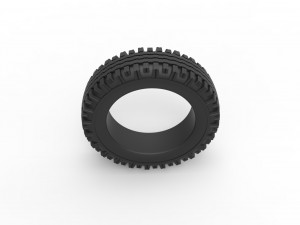 Military tire 12 Scale 1 to 25 Modelo de Impressão 3D