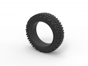 Military tire 12 Scale 1 to 25 Modelo de Impressão 3D