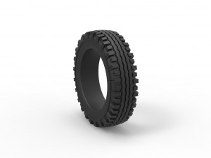 Military tire 12 Scale 1 to 25 Modelo de Impressão 3D