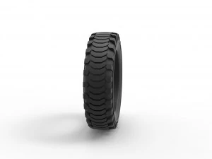 Military tire 13 Scale 1 to 25 3D Print Model