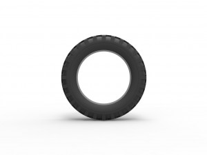 Military tire 13 Scale 1 to 25 3D 프린트 모델