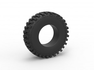 Offroad tire 87 Scale 1 to 25 Modèles 3D en vedette