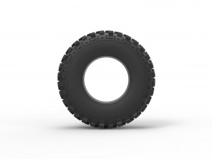 Offroad tire 87 Scale 1 to 25 3D Print Model