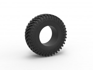 Offroad tire 88 Scale 1 to 25 3D प्रिंट मॉडल