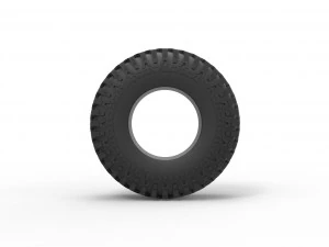 Offroad tire 88 Scale 1 to 25 3D Print Model