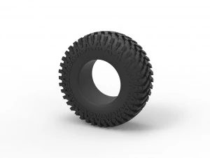 Offroad tire 88 Scale 1 to 25 3D Print Model