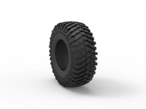 Offroad tire 88 Scale 1 to 25 3D Print Model