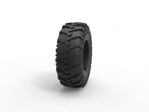 Offroad tire 89 Scale 1 to 25 Model Cetak 3D