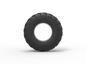 Offroad tire 89 Scale 1 to 25 Model Cetak 3D