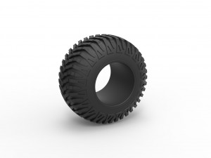 Offroad tire 90 Scale 1 to 25 3Dプリントモデル
