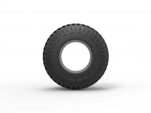 Offroad tire 90 Scale 1 to 25 3D Print Model
