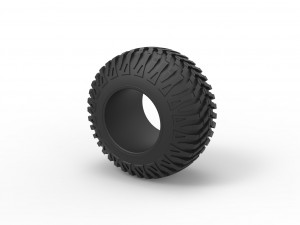 Offroad tire 90 Scale 1 to 25 3Dプリントモデル