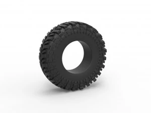 Offroad-Reifen 91 Maßstab 1 bis 25 3D Druckmodell