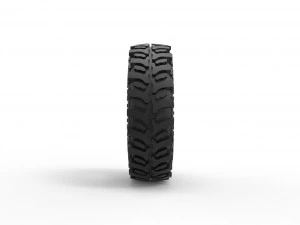 Offroad tire 91 Scale 1 to 25 3D Print Model
