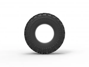 Offroad tire 91 Scale 1 to 25 3D Print Model