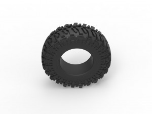 Offroad tire 91 Scale 1 to 25 3D-Druckmodell