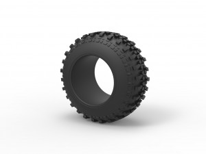 Offroad tire 92 Scale 1 to 25 3Dプリントモデル