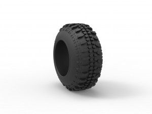 Offroad tire 92 Scale 1 to 25 3Dプリントモデル