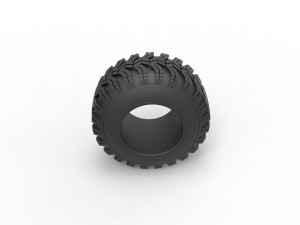 Offroad tire 93 Scale 1 to 25 3D Print Model