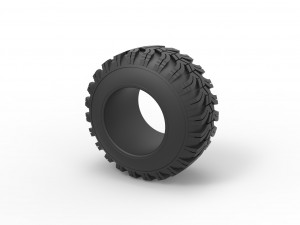 Offroad tire 93 Scale 1 to 25 3D Print Model